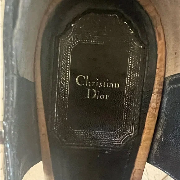 Dior Black Patent Leather Heels with Cork Accents - Picture 7 of 7